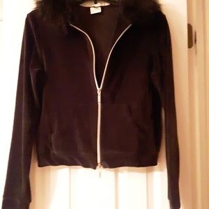 Velour long sleeve sweat